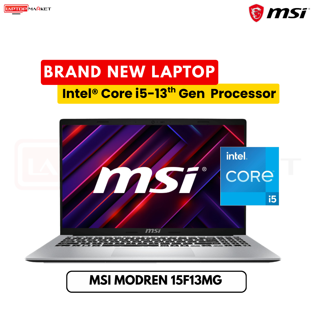 𝗕𝗿𝗮𝗻𝗱 𝗡𝗲𝘄 𝗠𝗦𝗜 𝗠𝗢𝗗𝗥𝗘𝗡 𝟭𝟱 𝗖𝗼𝗿𝗲 𝗶𝟱-𝟭𝟯𝘁𝗵 𝗚𝗲𝗻 | 𝟭𝟲𝗚𝗕 𝗥𝗮𝗺 | 𝟱𝟭𝟮𝗚𝗕 𝗡𝗩𝗠𝗲 | 𝟭𝟱.𝟲 𝗜𝗻𝗰𝗵 𝗙𝗛𝗗 𝗟𝗮𝗽𝘁𝗼𝗽