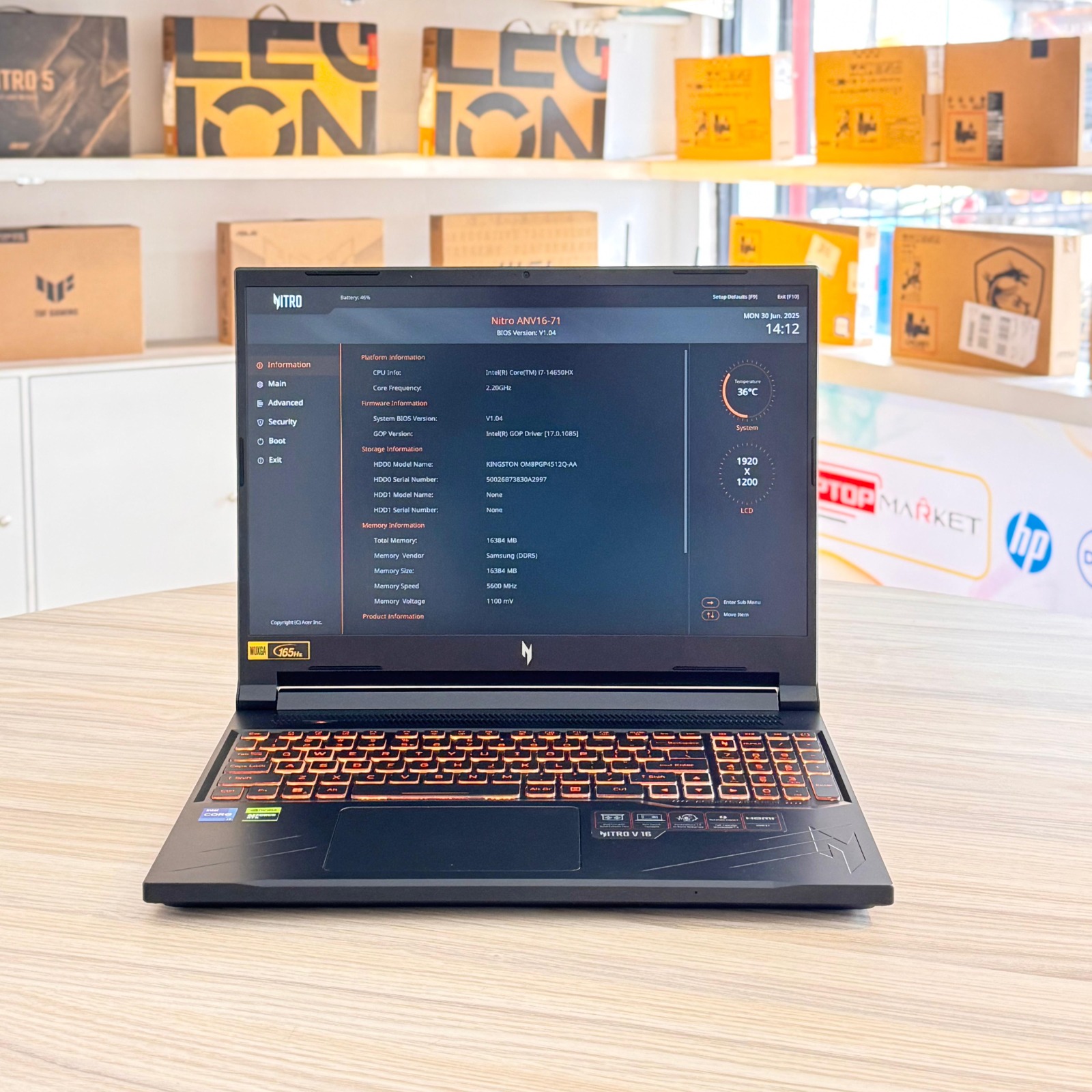 𝗕𝗿𝗮𝗻𝗱 𝗡𝗲𝘄 𝗔𝗰𝗲𝗿 𝗡𝗶𝘁𝗿𝗼 𝗩𝟭𝟲 𝗖𝗼𝗿𝗲 𝗶𝟳-𝟭𝟰𝟲𝟱𝟬𝗛𝗫 𝟭𝟰𝘁𝗵 𝗚𝗲𝗻(𝗛𝘅 𝗣𝗿𝗼𝗰𝗲𝘀𝘀𝗼𝗿) | 𝗥𝗧𝗫𝟰𝟬𝟲𝟬/𝟴𝗚𝗕 | 𝟭𝟲𝗚𝗕 𝗗𝗗𝗥𝟱 𝗥𝗮𝗺 | 𝟱𝟭𝟮𝗚𝗕 𝗡𝗩𝗠𝗲 | 𝟭𝟲 𝗶𝗻𝗰𝗵 𝗪𝗨𝗫𝗚𝗔 𝟭𝟲𝟱𝗛𝘇 𝗟𝗮𝗽𝘁𝗼𝗽 - Image 14