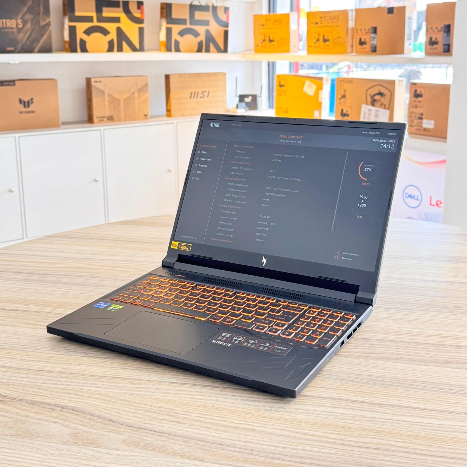 𝗕𝗿𝗮𝗻𝗱 𝗡𝗲𝘄 𝗔𝗰𝗲𝗿 𝗡𝗶𝘁𝗿𝗼 𝗩𝟭𝟲 𝗖𝗼𝗿𝗲 𝗶𝟳-𝟭𝟰𝟲𝟱𝟬𝗛𝗫 𝟭𝟰𝘁𝗵 𝗚𝗲𝗻(𝗛𝘅 𝗣𝗿𝗼𝗰𝗲𝘀𝘀𝗼𝗿) | 𝗥𝗧𝗫𝟰𝟬𝟲𝟬/𝟴𝗚𝗕 | 𝟭𝟲𝗚𝗕 𝗗𝗗𝗥𝟱 𝗥𝗮𝗺 | 𝟱𝟭𝟮𝗚𝗕 𝗡𝗩𝗠𝗲 | 𝟭𝟲 𝗶𝗻𝗰𝗵 𝗪𝗨𝗫𝗚𝗔 𝟭𝟲𝟱𝗛𝘇 𝗟𝗮𝗽𝘁𝗼𝗽 - Image 15