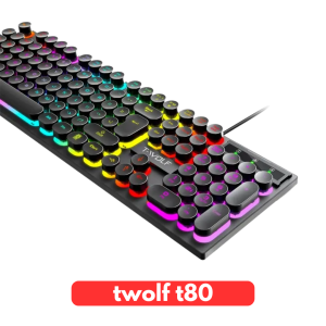 T-Wolf RGB Gaming Wired Keyboard