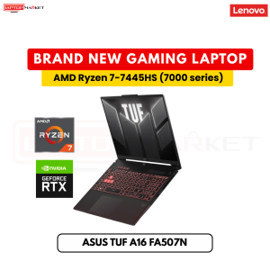 Brand New Asus TUF A16 FA506N | AMD Ryzen 7-7445HS 7000 | 16GB DDR5 Ram | 512GB NVMe | RTX 4050/6GB VGA Gaming Laptop