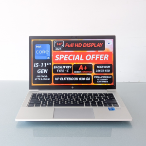 𝗛𝗣 𝗘𝗹𝗶𝘁𝗲𝗕𝗼𝗼𝗸 𝟴𝟯𝟬 𝗚𝟴 𝗖𝗼𝗿𝗲 𝗶𝟱 𝟭𝟭𝘁𝗵 𝗚𝗲𝗻 | 8𝗚𝗕 𝗥𝗮𝗺 | 𝟭𝟰 𝗶𝗻𝗰𝗵 𝗙𝗛𝗗 | 𝟮𝟱𝟲𝗚𝗕 𝗡𝗩𝗠𝗲 𝗟𝗮𝗽𝘁𝗼𝗽